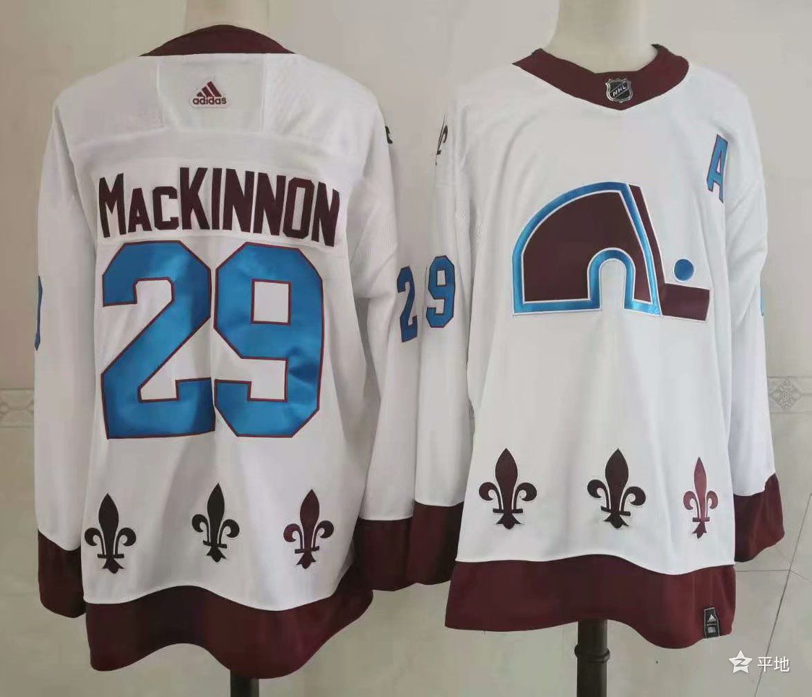Men Colorado Avalanche #29 Mackinnon White Authentic Stitched 2020 Adidias NHL Jersey->new york rangers->NHL Jersey